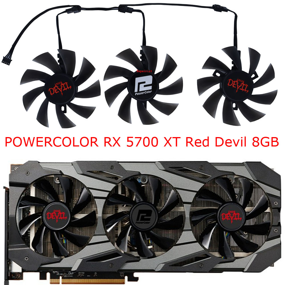 3Pcs/Set,DIY T129215BU,Graphic - огляд і ціна Rx 5700 Xt 8Gb Video Card